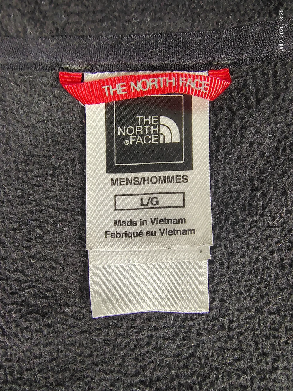 Men’s Black The North Face Polartec Classic 1/4 Zip Base Layer Pullover Sz Large